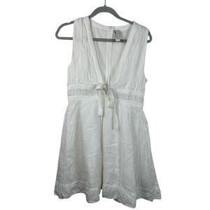Scarlett Poppies Cotton Vanessa White Sleeveless‎ Dress Size Medium Cottagecore